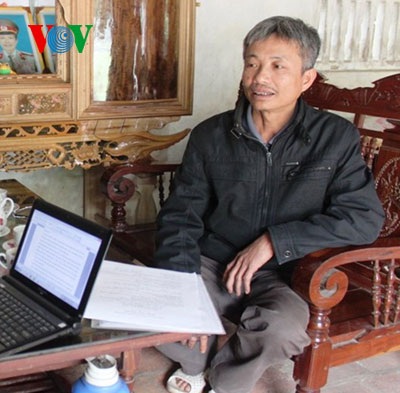 Vụ chôn thuốc sâu: Người tố cáo mòn mỏi chờ bằng khen - 2 Ông Lê Đình Sơn, người đã đứng đơn tố cáo vi phạm môi trường của Công ty cổ