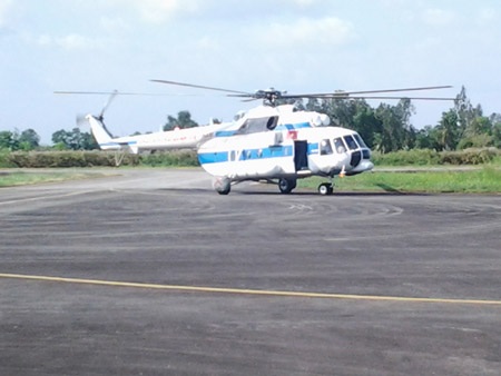 Mi 171 số hiệu 8431 sẵn sàng chờ lệnh xuất phát (Ảnh: Huỳnh Hải)