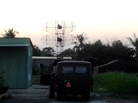 Trạm ra đa tại sân bay Cà Mau (Ảnh: Huỳnh Hải)