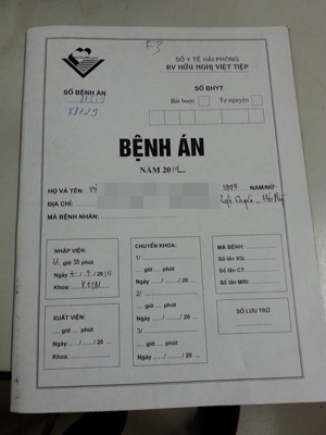 Hồ sơ bệnh nhân của B.