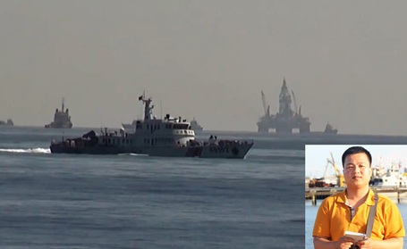 Tường thuật từ vùng “biển nóng”: Phá vòng vây tàu Trung Quốc  - 1 PV Dân trí tường thuật từ vùng biển Hoàng Sa