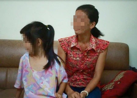 Chị Thảo và bé H gặp phóng viên Dân trí sáng 10/6