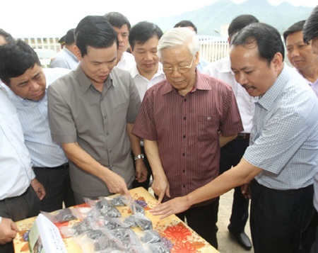 Tổng Bí thư Nguyễn Phú Trọng thăm, làm việc tại Hà Giang