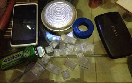 Tang vật vụ án.