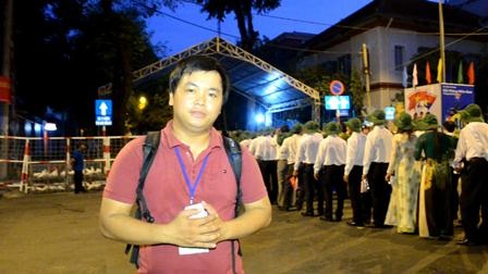 PV Dân trí có mặt tại khu vực  chuẩn bị diễn ra đại lễ 