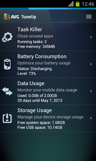 Tăng hiệu suất pin trên thiết bị Android với phần mềm của hãng bảo mật AVG - 3 Kéo dài thời gian dùng pin trên thiết bị Android với phần mềm của hãng bảo mật AVG