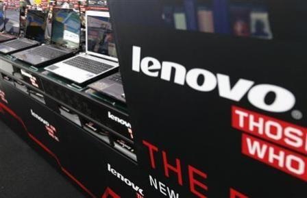 Tình báo Anh 'tẩy chay' máy tính Lenovo của Trung Quốc - 1 Áp phích quảng cáo máy tính Lenovo của Trung Quốc tại một cửa hàng. Ảnh: Internet