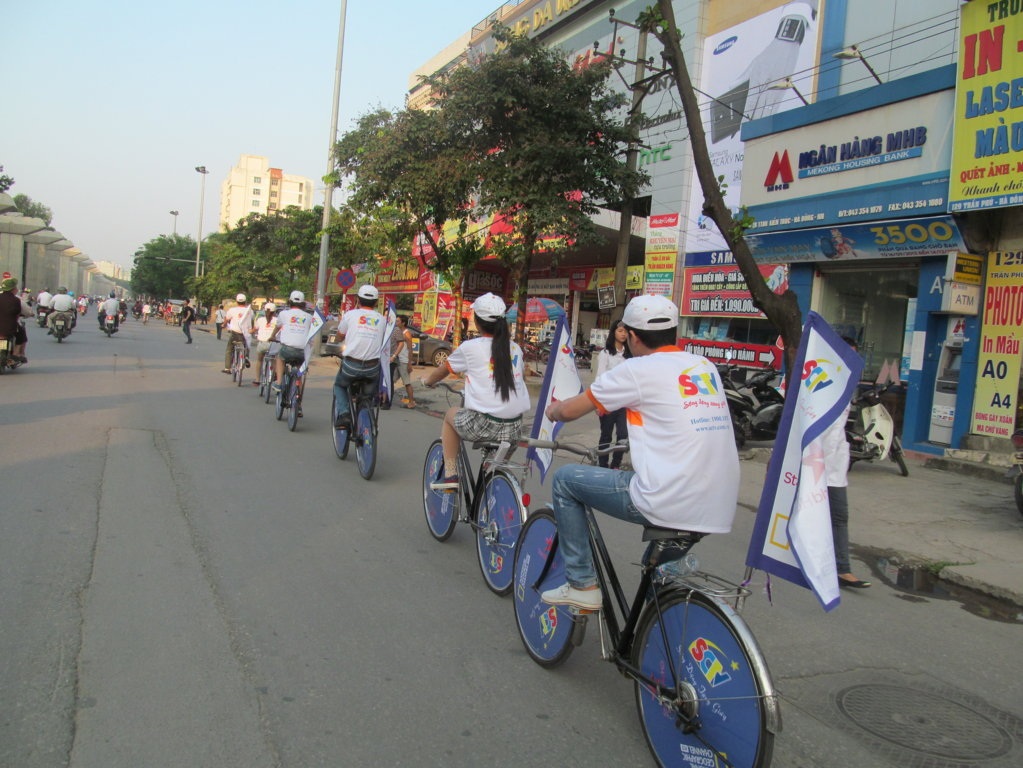 Hình ảnh thương hiệu SCTV xuất hiện khắp nơi ở các tỉnh phía Bắc.