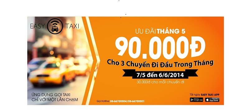 Taxi giảm phí - khỏi cầm nhiều trong ví cùng Easy Taxi - 1 Taxi giảm phí - khỏi cầm nhiều trong ví cùng Easy Taxi