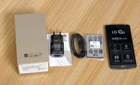 Đánh giá chi tiết smartphone LG G3 tại Việt Nam - 1 Bộ sản phẩm G3 bán tại VN chỉ có 1 viên pin, được nhập về từ Hàn Quốc