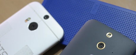 So sánh HTC M8 (màu trắng) và E8