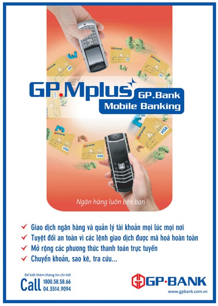 Giao dịch qua GP.Bank chỉ với điện thoại di động - 1