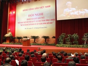 Hội nghị toàn quốc quán triệt Nghị quyết TW 4 - 1 Hội nghị toàn quốc quán triệt Nghị quyết TW 4 - 1