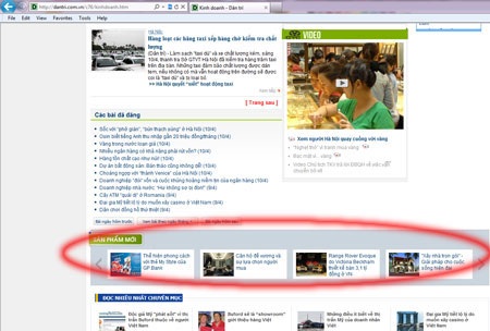 Báo Điện tử Dân trí mở thêm nhiều tiểu mục và box thông tin