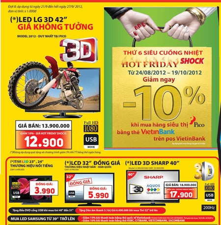 Pico giảm trực tiếp 15% cho chủ thẻ ngân hàng bất kỳ - 2 Pico giảm trực tiếp 15% cho chủ thẻ ngân hàng bất kỳ