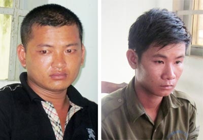 Hai đối tượng vụ án.