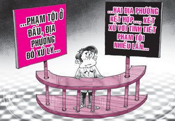 Hiếp hai nơi, xử một lần hay hai?