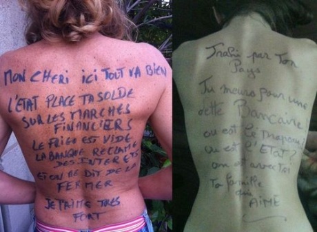 Thi nhau chụp ảnh nude để giúp chồng đòi lương - 2 Những hình ảnh này xuất hiện ở khắp nơi trên