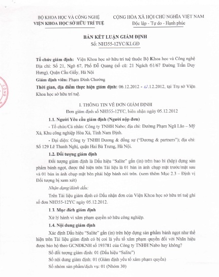 “Giám đốc” doanh nghiệp làm hàng nhái hành xử lối... giang hồ - 2 Kết luận giám định của Viện Khoa học Sở hữu trí tuệ về sản phẩm nhái của Công ty Tiến Hà