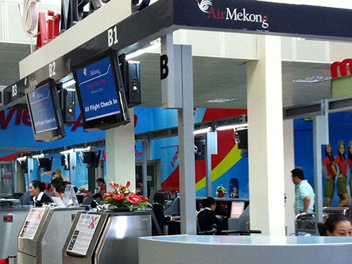 Quầy check-in tại sân bay Tân Sơn Nhất của AMK (khi còn hoạt động)