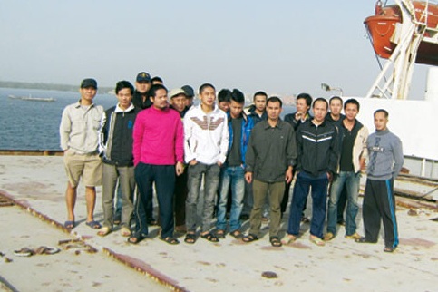 Thủy thủ tàu New Horizon (ảnh do thủy thủ đoàn cung cấp).