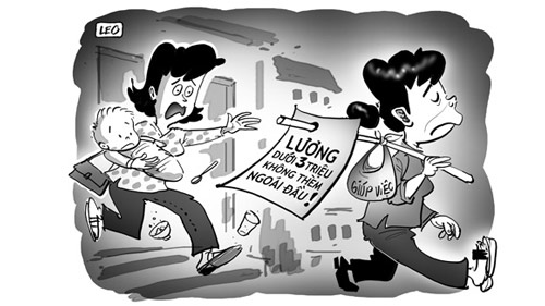 Đủ chiêu trò osin trước khi về Tết 