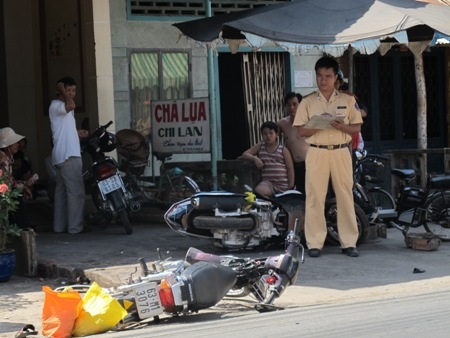 Hiện trường vụ tai nạn