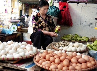 Từ quả trứng Trung Quốc... - 1 Trứng gà Trung Quốc có giá chỉ bằng 1/5 trứng trong nước (Ảnh minh họa)