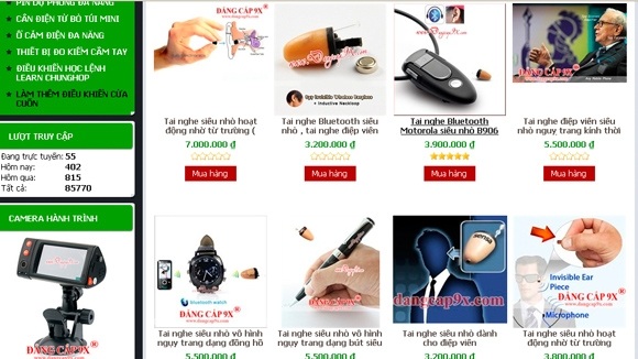 Thiết bị ghi âm, ghi hình siêu nhỏ ùn ùn vào VN