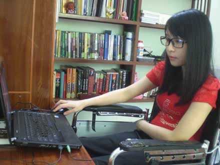 Internet - người bạn của Bích Việt.