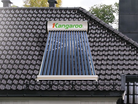 EVN trợ giá 30.000 máy nước nóng mặt trời Kangaroo - 1 Máy nước nóng năng lượng mặt trời của Kangaroo