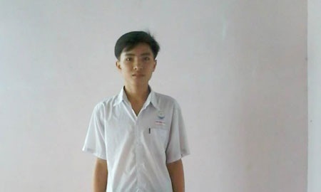 Cao Minh Tiến, Thủ khoa Trường ĐH Xây dựng miền Tây (Ảnh: Nhân vật cung cấp)