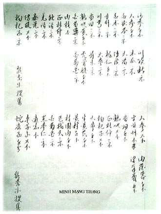 Sự thật bài thuốc giúp một đêm quan hệ... 6 lần, sinh 5 con - 2 Một trong những bài Minh Mạng thang chép tay bằng chữ Hán.
