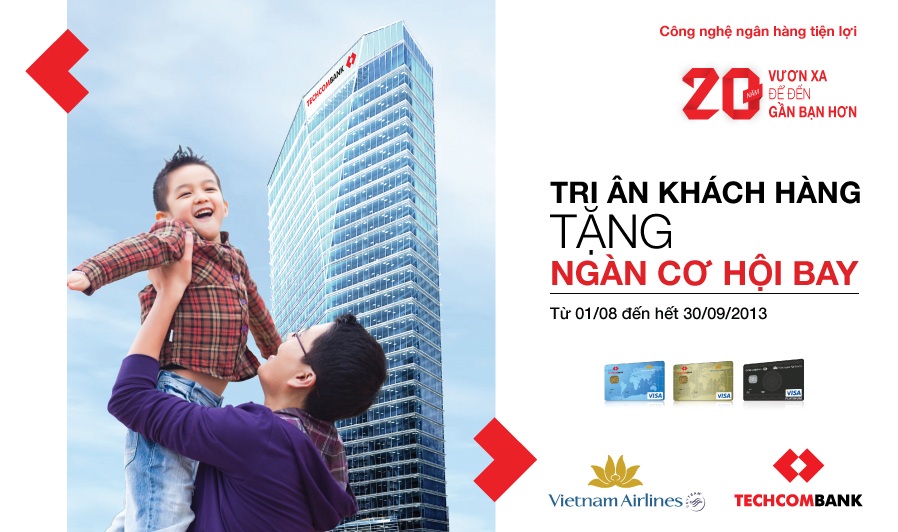 Thanh toán bằng thẻ Techcombank, nhận khuyến mãi lớn