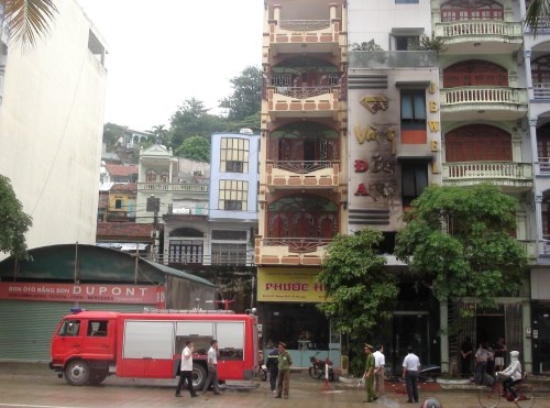 Hiện trường vụ cháy tiệm vàng thảm khốc