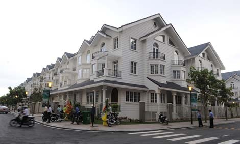 Khu villa cao cấp Saigon Pearl, TP.HCM. Ảnh: Kim Phương - TTXVN