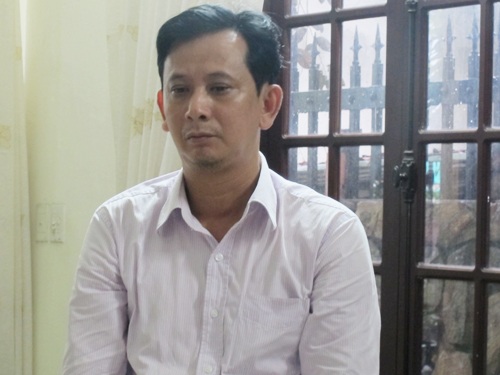 Bị can Nguyễn Đắc Linh tại cơ quan công an