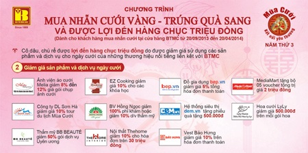 Bảo Tín Minh Châu: “Mua nhẫn cưới vàng – trúng quà sang” năm thứ 3 - 1 Bảo Tín Minh Châu: “Mua nhẫn cưới vàng – trúng quà sang” năm thứ 3