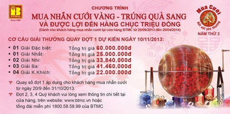 Bảo Tín Minh Châu: “Mua nhẫn cưới vàng – trúng quà sang” năm thứ 3 - 7 2.