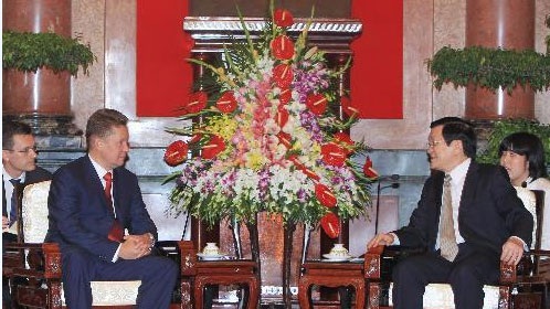 Chủ tịch nước tiếp Chủ tịch điều hành Tập đoàn Gazprom - 1 Chủ tịch nước tiếp Chủ tịch điều hành Tập đoàn Gazprom