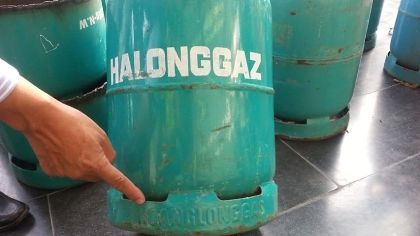 Hiệp hội gas VN đề nghị Công an Quảng Ninh điều tra vụ "gas bẩn" Điện Quang - 3 Một bình gas bị mài vỏ, có hồn Thăng Long Gas da Hạ Long Gas