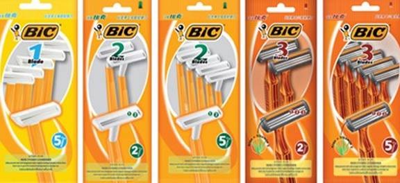 Các loại sản phẩm dao cạo BiC