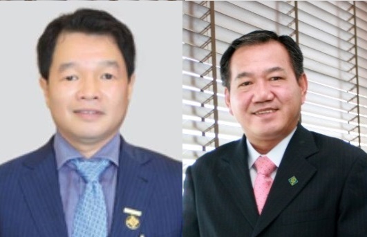 Sacombank: ông Phạm Hữu Phú từ nhiệm Chủ tịch HĐQT - 1 Ông Kiều Hữu Dũng (trái) và ông Phạm Hữu Phú