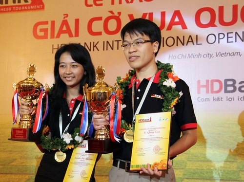 Giải cờ vua quốc tế lớn nhất VN thu hút 91 kỳ thủ - 1 Lê Quang Liêm hiện là đương kim vô địch giải cờ vua HDBank