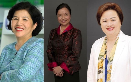 3 sếp nữ của Việt Nam được Forbes vinh danh - 1 Từ trái qua phải, bà Mai Kiều Liên, bà Nguyễn Thị Mai Thanh, và bà Nguyễn Thị Nga - Ảnh: Forbes.