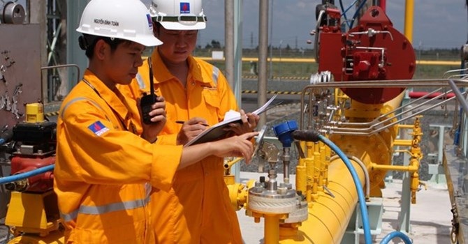 Nhà máy điện Cà Mau sụt 2/3 công suất phát vì sự cố giàn khí - 1 Hệ thống cung cấp khí tại Công ty Khí Cà Mau (Ảnh: TTXVN)