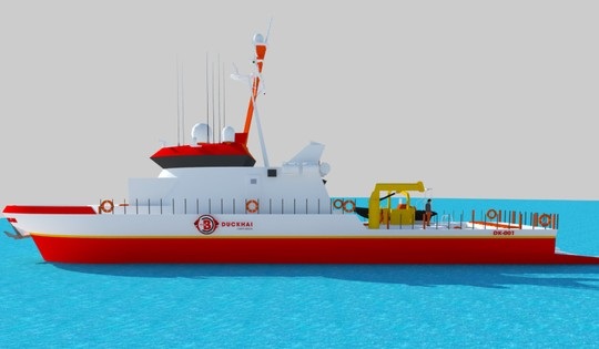 Cận cảnh đội tàu sắp mua của đại gia Sài Gòn - 10 Mô hình tàu hậu cần của Đức Khải.