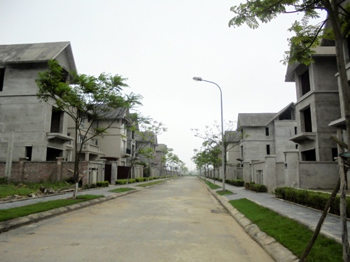 Khu đô thị không bóng người khiến không ít người phải rùng mình. (ảnh: Tuấn Linh)