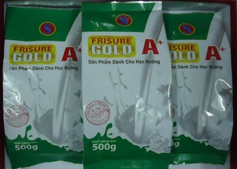 Sữa học đường của Công ty cổ phần Sản xuất Thương mại - Thực phẩm Miền Đông.