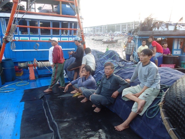Ngư dân sau chuyến biển từ Hoàng Sa trở về